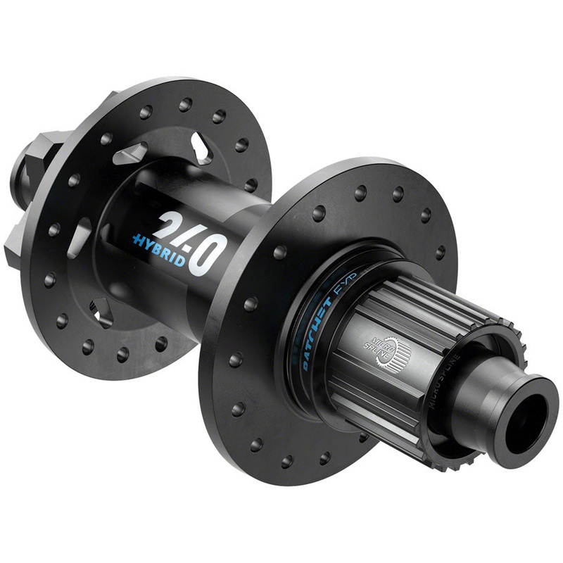 DT Swiss 240 Hybrid Rear Hub – 12 x 148mm, 6-Bolt, Micro Spline, Black, 36H, 30pt