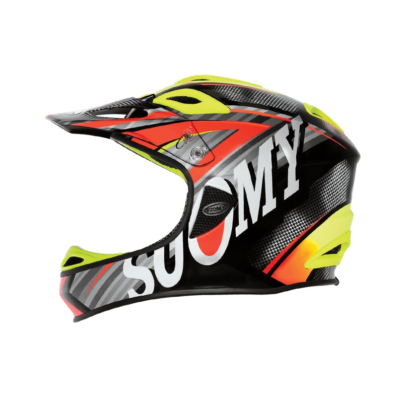 Suomy Jumper Carbon Full Face Helmet – Flash Orange Flash Orange Graphic Large