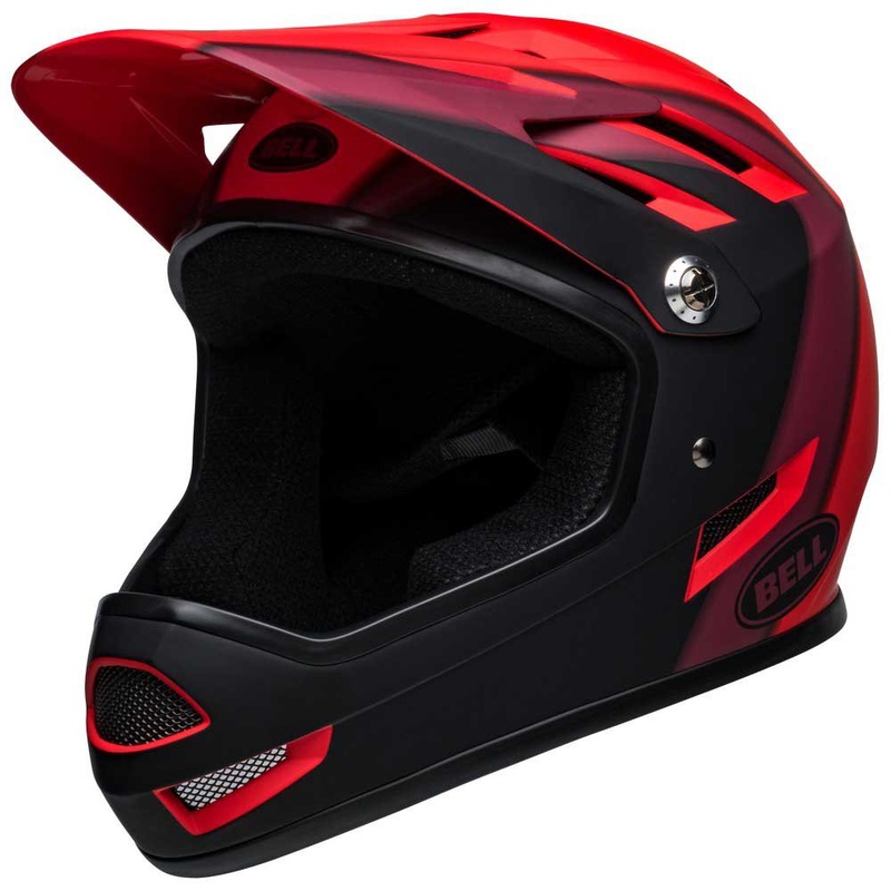 Bell Sanction Full Face Helmet – Presence – Matt Red-Black Matt Red – Black Presence X-Small