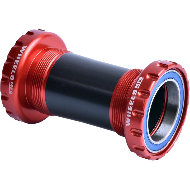 Wheels Manufacturing BSA Bottom Bracket – DUB Spindle, ABEC 3, Red