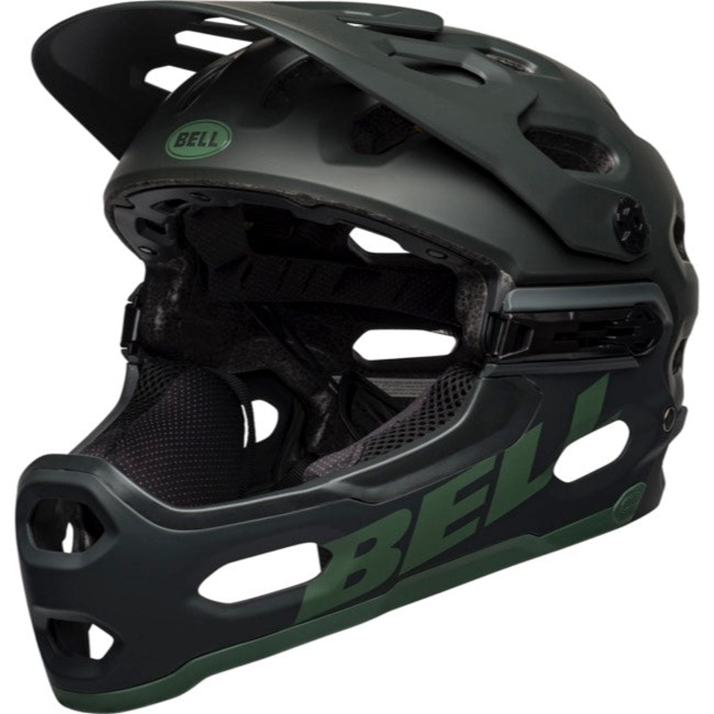 Bell Super 3R MIPS Full Face Helmet – Matt Green Matt Green Small