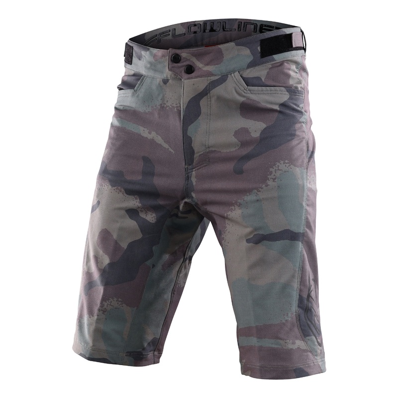 Troy Lee Designs Flowline MTB Short with Liner – Camo – Woodland Woodland 30″