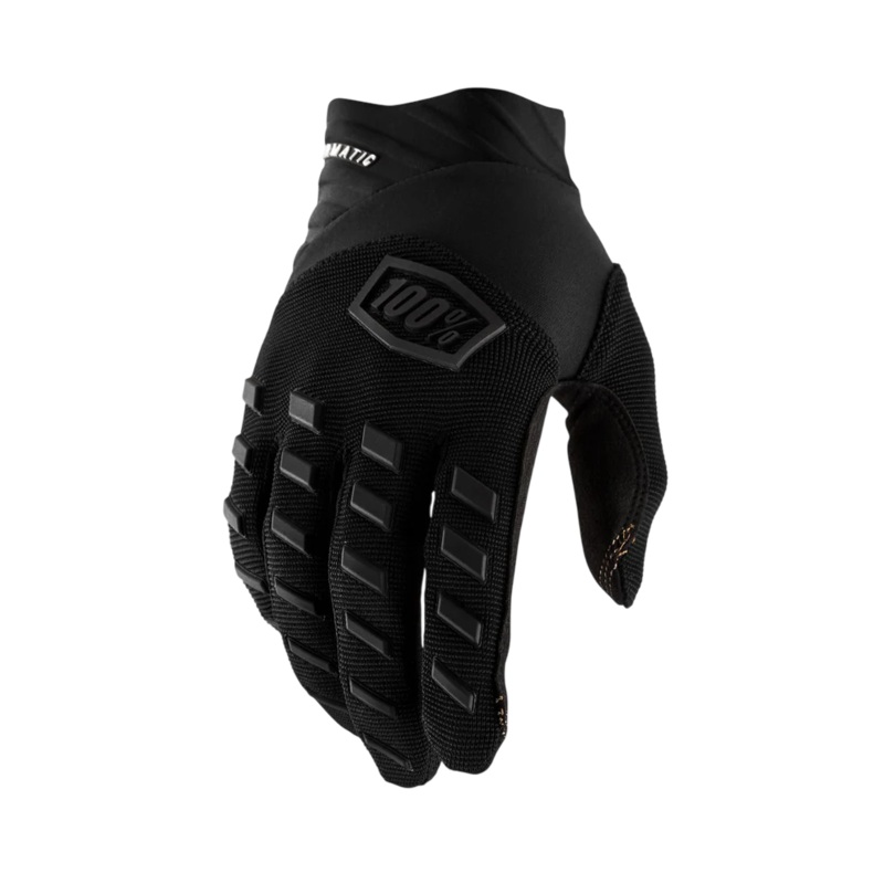 100% Airmatic Glove – Youth – Black-Charcoal Black – Charcoal Small