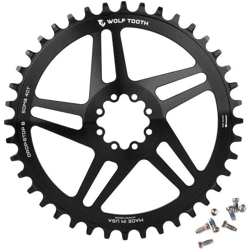 Wolftooth SRAM 8-Bolt DM Drop-Stop Chainring 38T