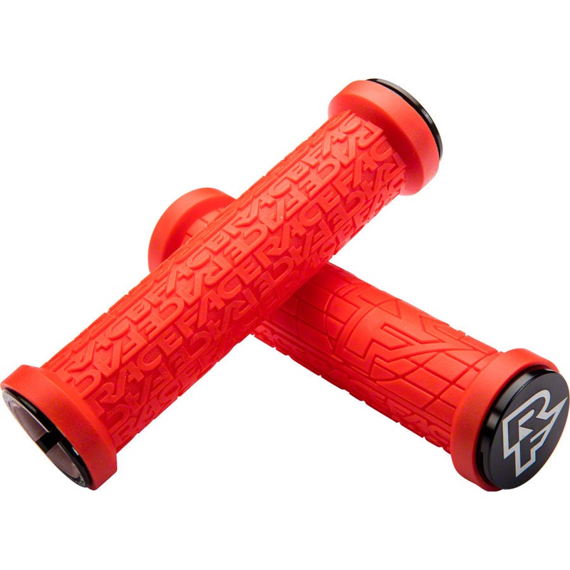 RaceFace Grippler Grips – Red, Lock-On, 33mm