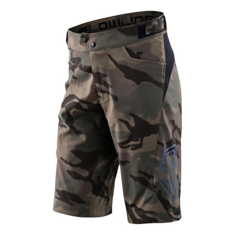 Troy Lee Designs Flowline Short – Shell – Youth – Spray Camo – Army Army 22″