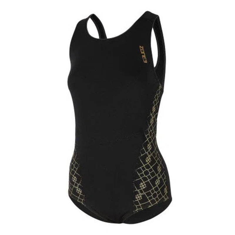 Zone3 Iconic Classic Costume Badpak Dames 30 Zwart – Goud