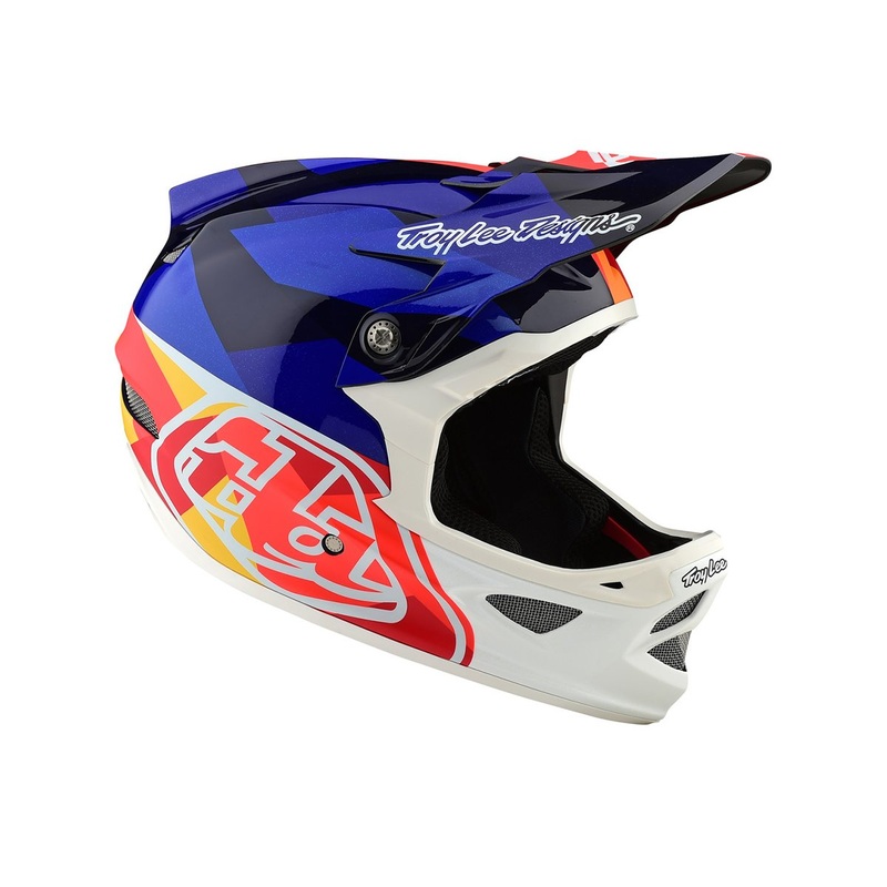 Troy Lee Designs D3 Carbon MIPS Full Face Helmet – Jet – 2019 Orange – Navy Small
