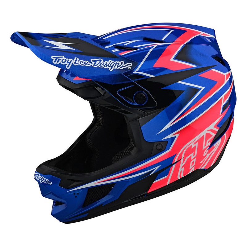 Troy Lee Designs D4 Composite Full Face Helmet – MIPS – Volt – Blue – 2023 Blue X-Small