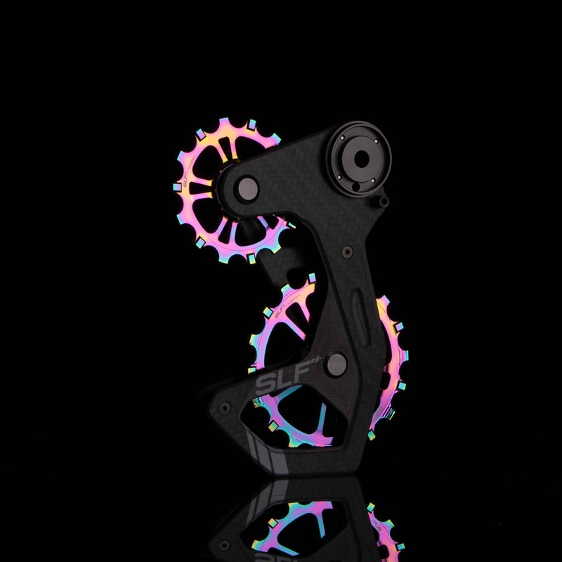 SLF Motion EVO 1x Oversized Pulley SYSTEM – SRAM EAGLE AXS Oil Slick