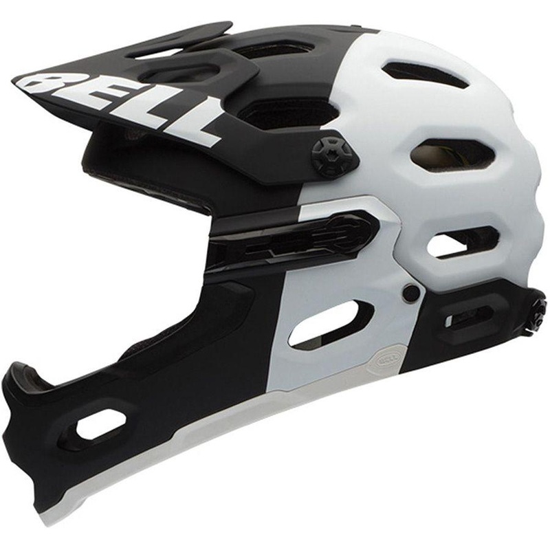 Bell Super 2R MIPS Full Face Helmet – Black-White Agression Black – White Agression Medium