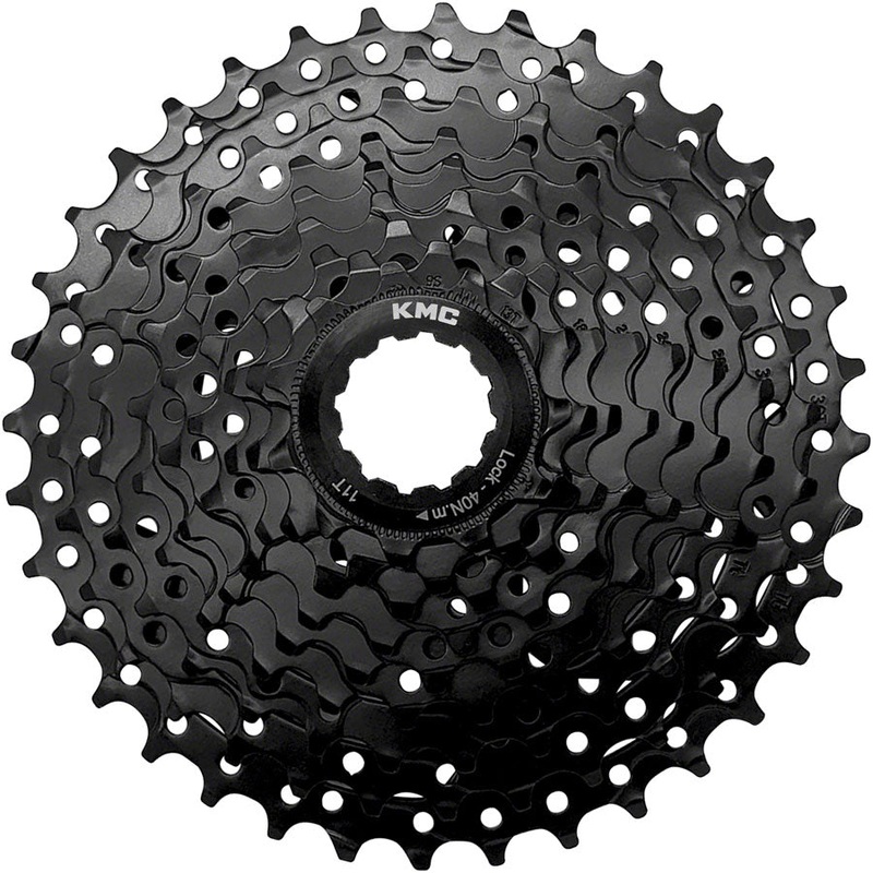 KMC REACT Cassette – 9-Speed, 11-36t, HG Driver Compatible, Black
