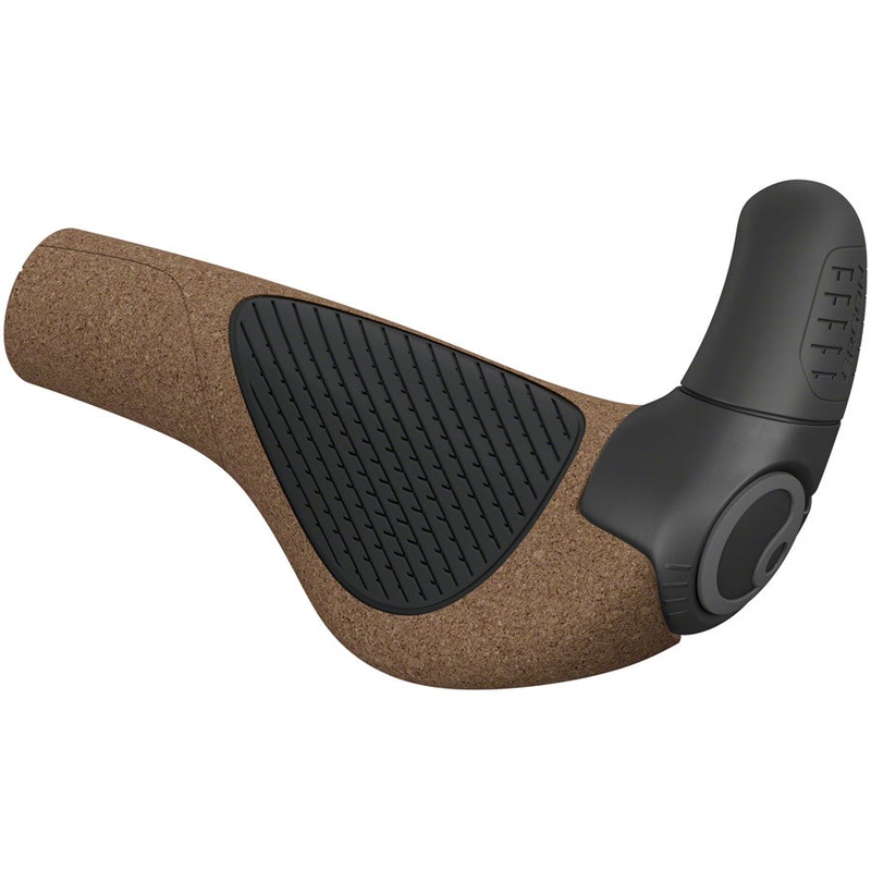 Ergon GP2 Evo BioKork Grips – Lock-On Small Black/Tan