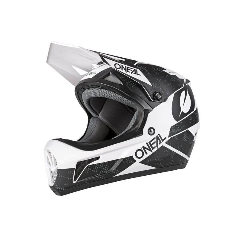 O’Neal Sonus Deft Full Face Helmet – Black-White Black – White Small