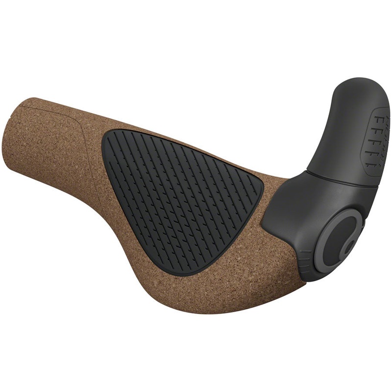 Ergon GP2 Evo BioKork Grips – Lock-On Large Black/Tan