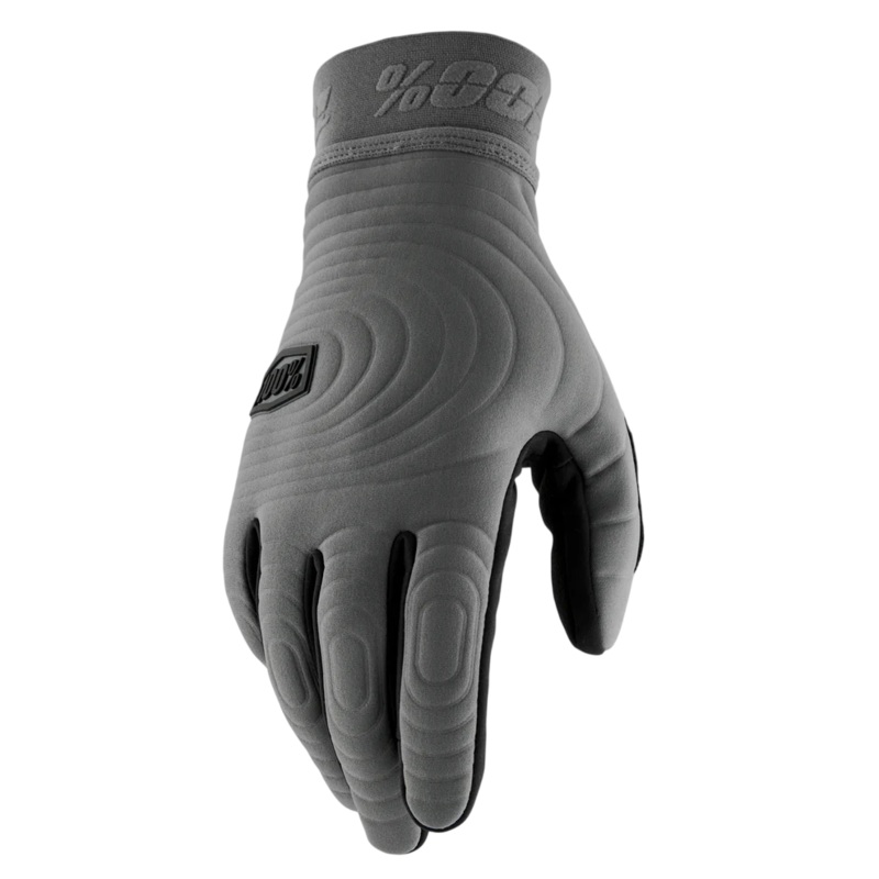 100% Brisker Xtreme Glove – Charcoal Charcoal Small