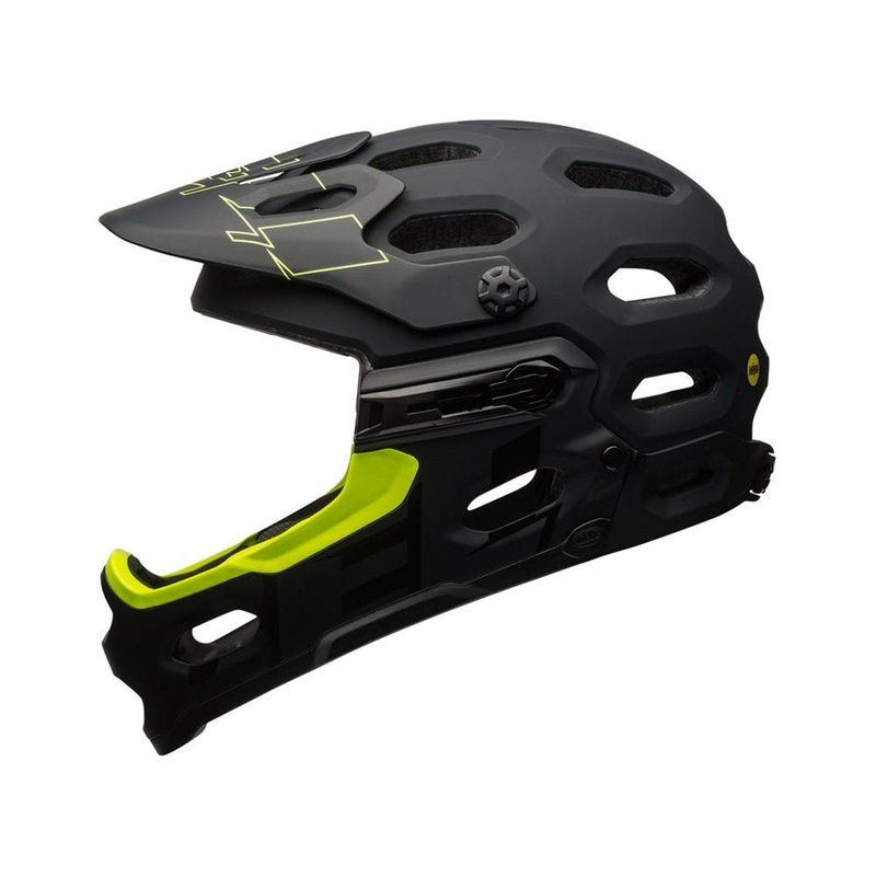 Bell Super 3R MIPS Full Face Helmet – Matt Black-Retina Sear Matt Black – Retina Sear Small