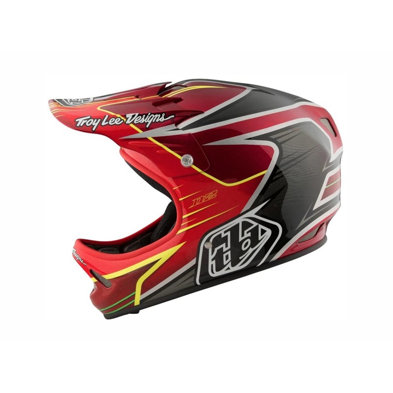 Troy Lee Designs D2 Pulse Full Face Helmet – Red Red X-Small/Small