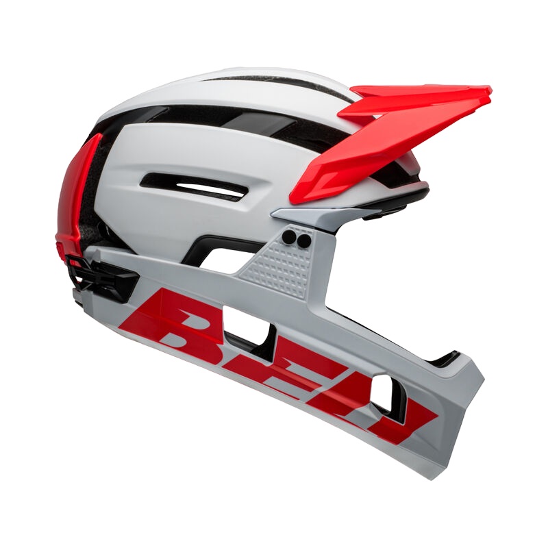 Bell Super Air R Spherical Full Face Helmet – Matt Gloss White-Infrared Matt Gloss White – Infrared Small
