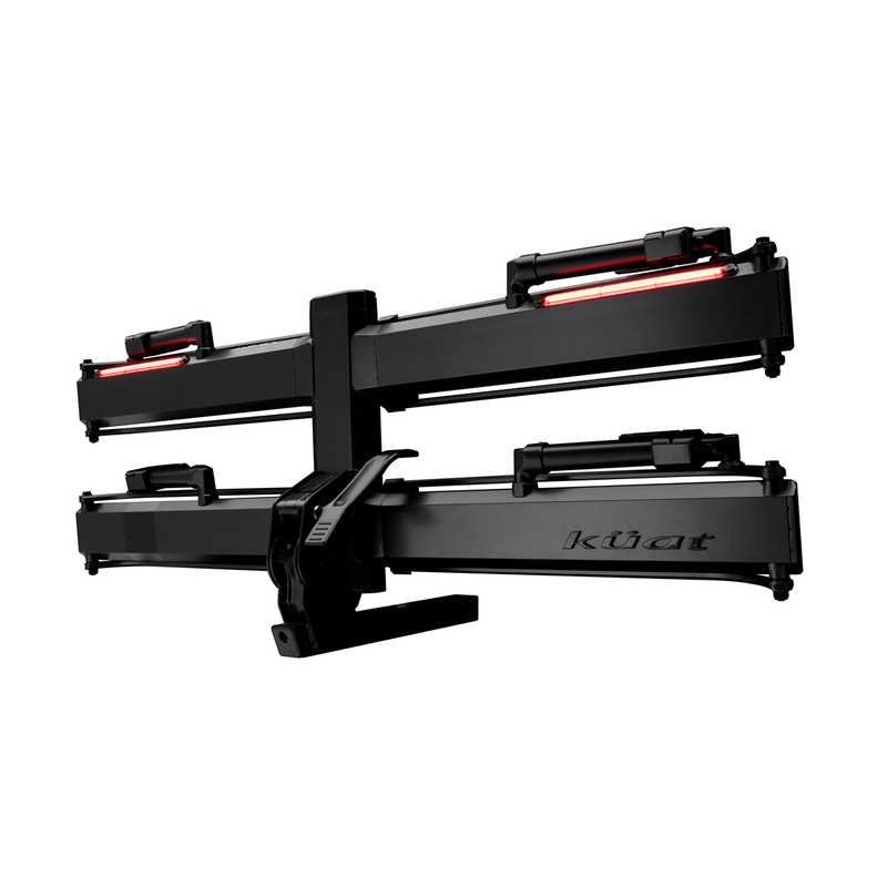 Kuat Piston Pro X LED Dual Ratchet Platform Rack with Kashima – 2 Bike – 2″ – Galaxy Gray Galaxy Gray