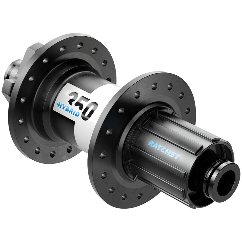 DT Swiss 350 Hybrid Rear Hub – 12 x 148mm, 6-Bolt, HG 11 MTN, Black, 36h, 24pt
