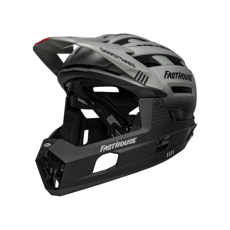Bell Super Air R Spherical Full Face Helmet – Fasthouse – Matt Gray-Black Matt Gray – Black Small