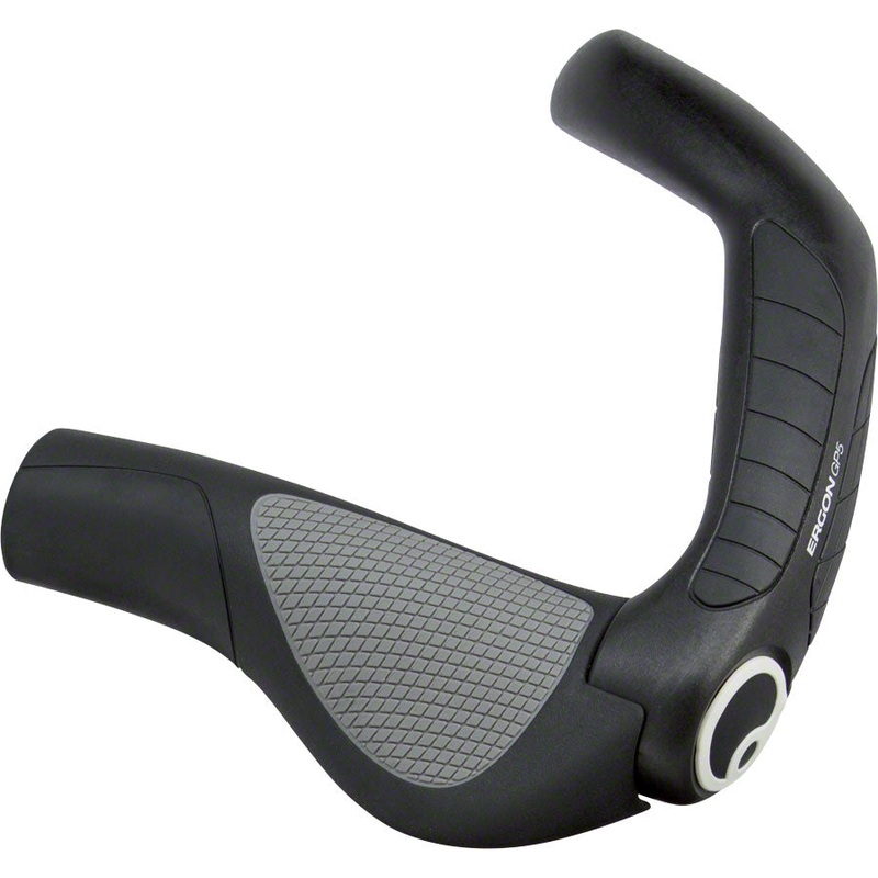 Ergon GP5 Grips – Black/Gray Lock-On Small
