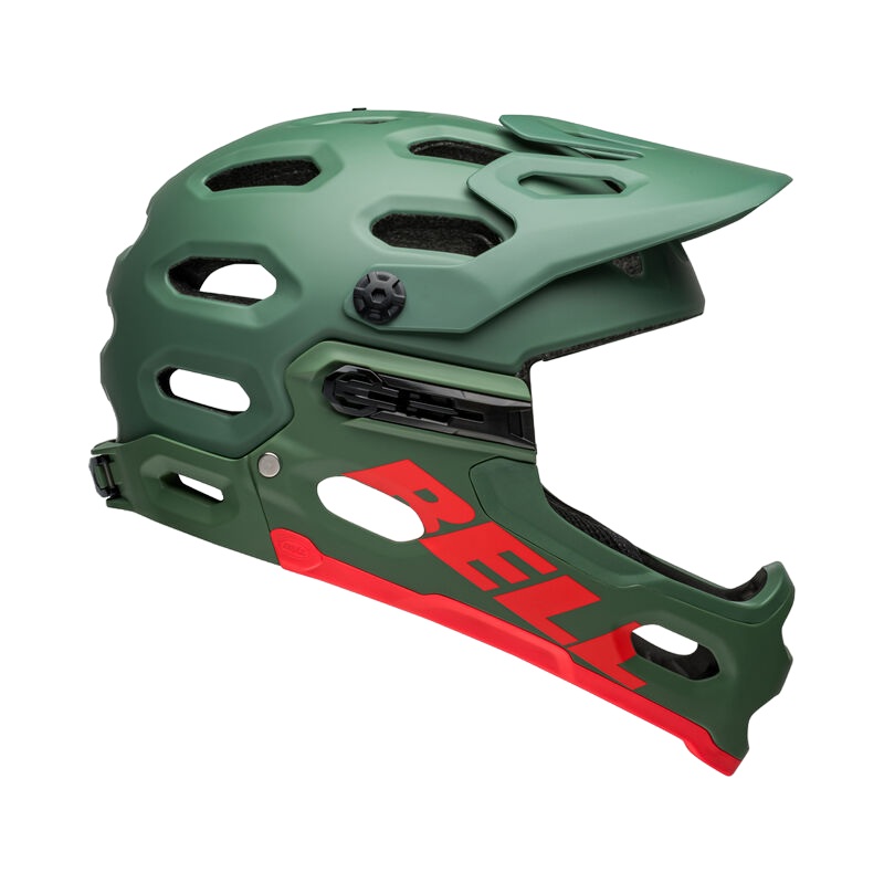 Bell Super 3R MIPS Full Face Helmet – Matt Dark Green-Infrared Matt Dark Green – Infrared Small