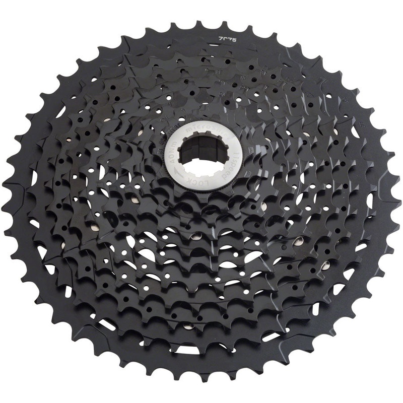 microSHIFT G11 Cassette – 11 Speed, 11-42t, Black, ED Coated, With Spider