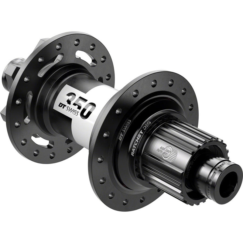 DT Swiss 350 DEG Rear Hub – 12 x 148mm, 6-Bolt, Micro Spline, Black, 32H, 72pt