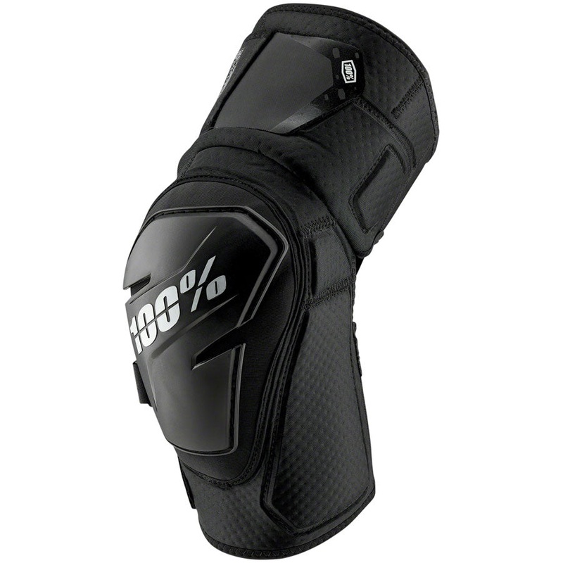 100% Fortis Knee Guards – Black, Large/X-Large