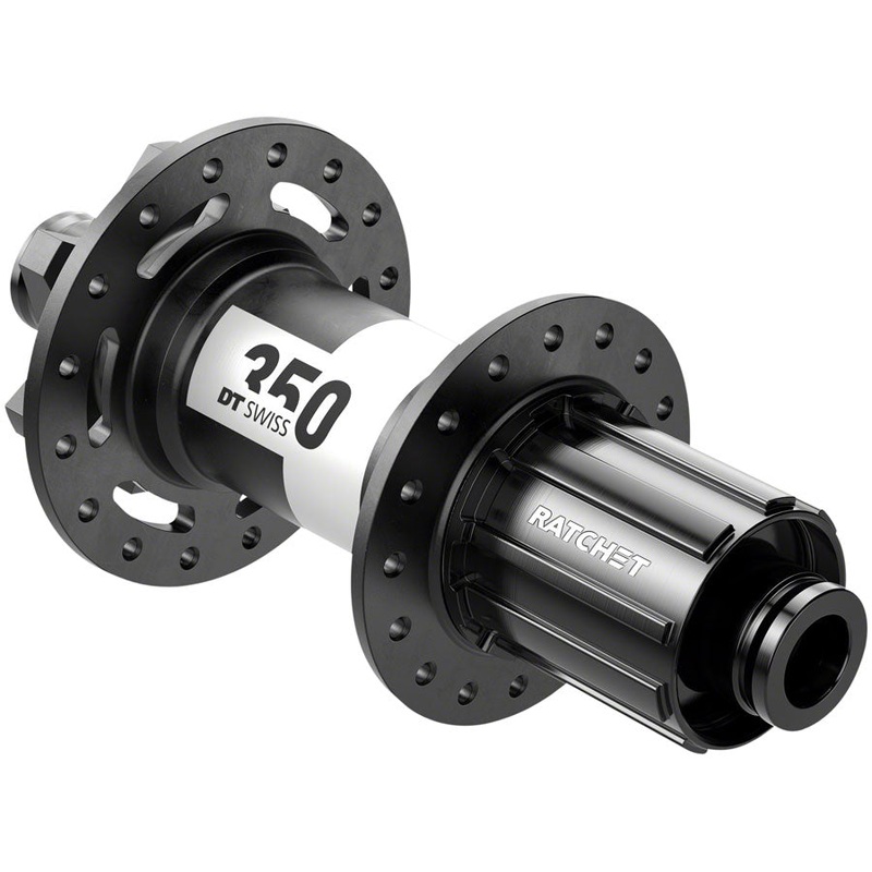 DT Swiss 350 Rear Hub – 12 x 142mm, 6-Bolt, HG11 MTN, Black, 28H, 36pt