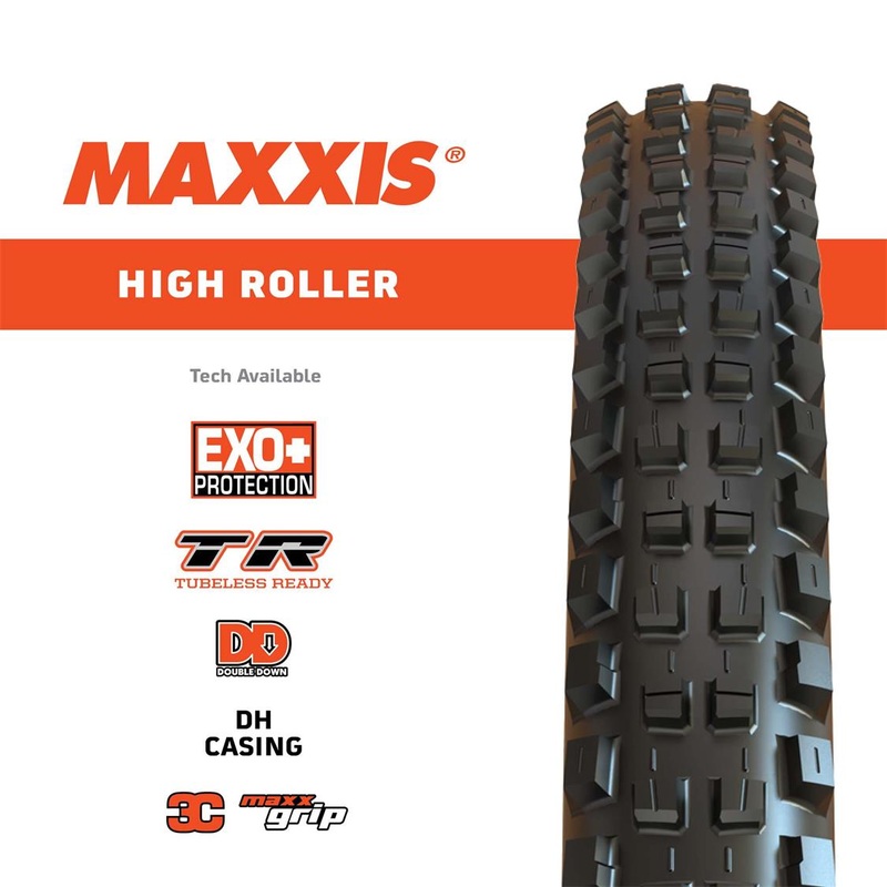 Maxxis – 27.5″ High Roller III MAXXIS 27.5 x 2.40 WT HIGH ROLLER III 3C/DD/TR MAXX GRIP FOLDABLE